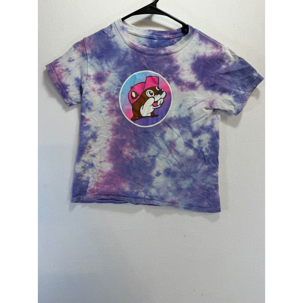 Buc-ee's Kids YXS Purple Tie Dye Graphic T-Shirt Take Me To Buc-ee's Vacation